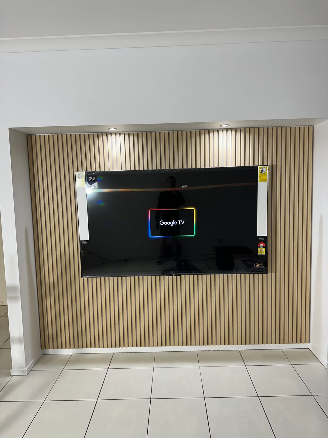 Customer photo review of Blonde Oak | Acoustic Panel (Beige Felt) 2.8M