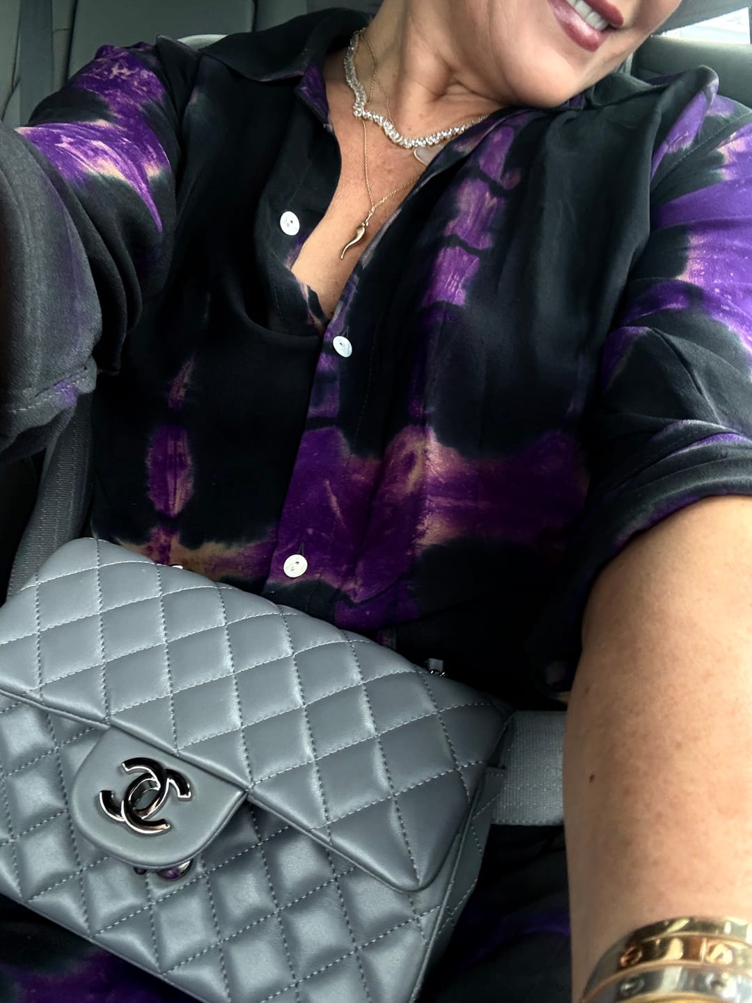 Customer photo review of SHIBORI SILK SET CHOCOLATE BROWN
