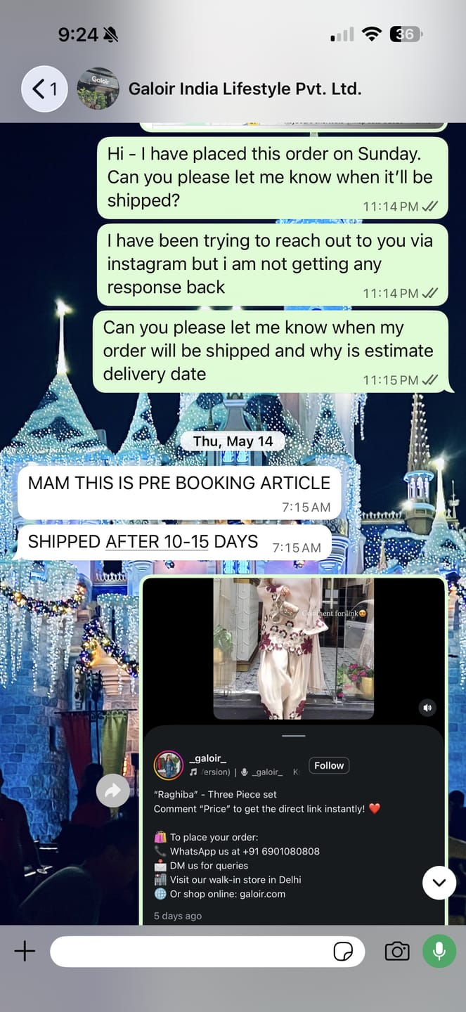 Customer photo review of “Raghiba” - Three Piece set