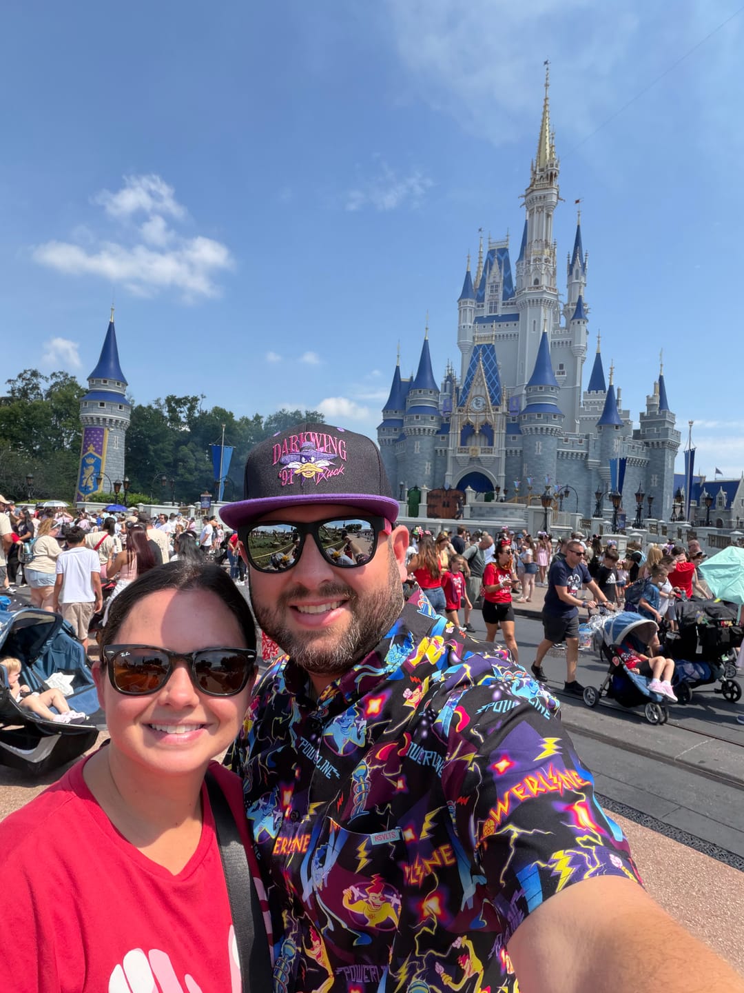 Customer photo review of Electric Pink Cabana Shades