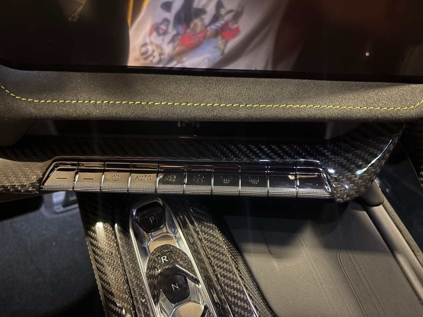 Customer photo review of 2026+ C8 Corvette Carbon Fiber Dash Trim Cover | Chrome Delete
