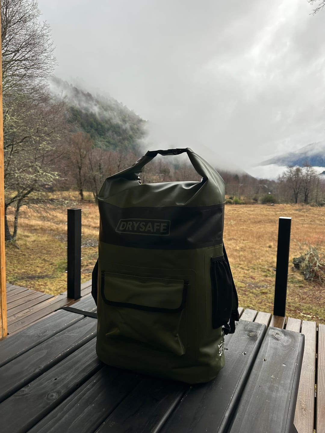 Customer photo review of Mochila Outdoor LAFKEN 40 Lts 100% Impermeable DRYSAFE Verde Militar