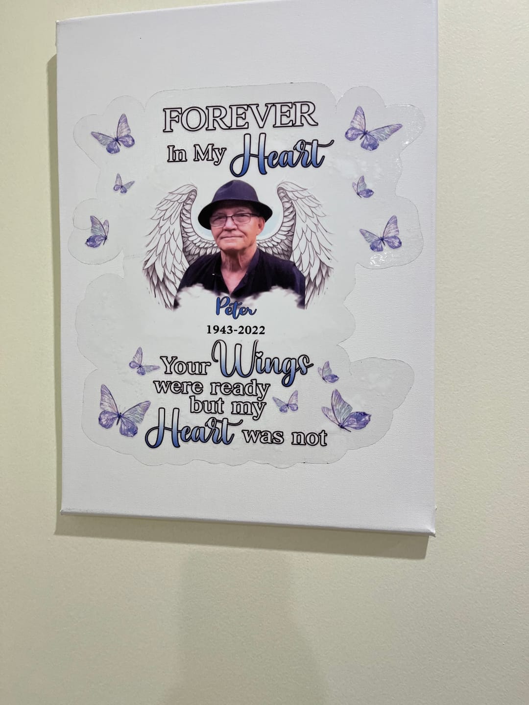 Customer photo review of Forever In My Heart - Personalized Decal