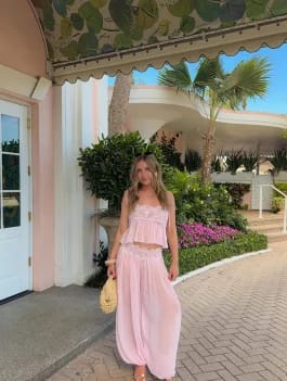 Customer photo review of Sophia Lace Chiffon Skirt Set