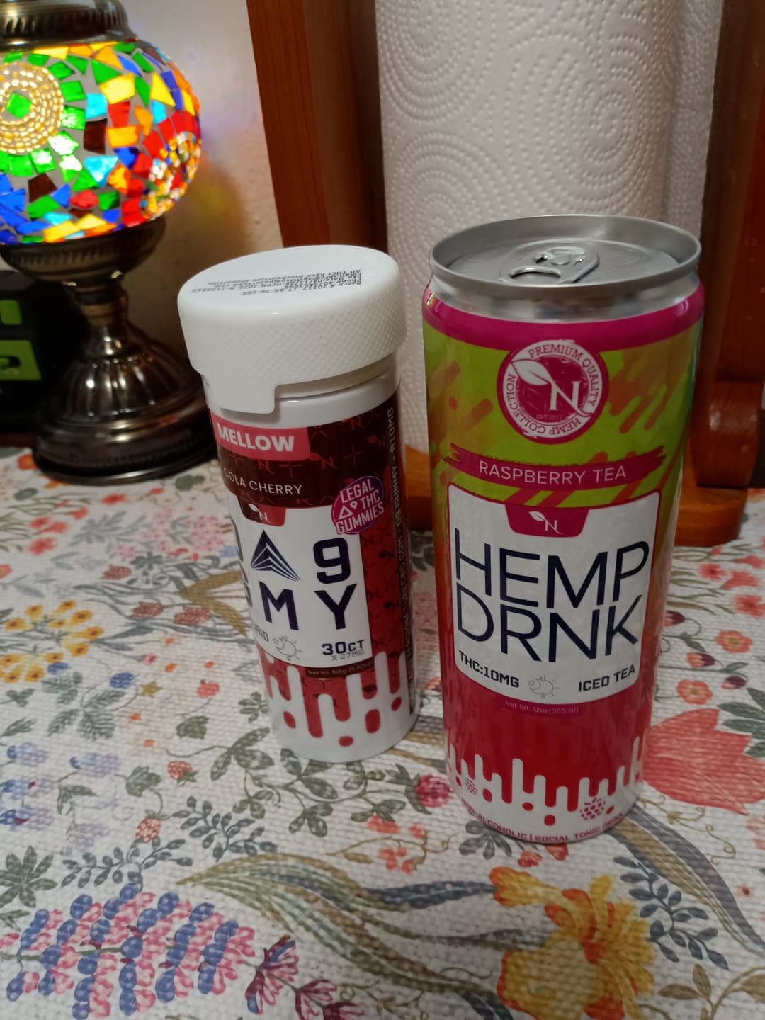 Customer photo review of DELTA 9 + CBD  BEVERAGE - Raspberry Tea - 50MG - 4 PACK