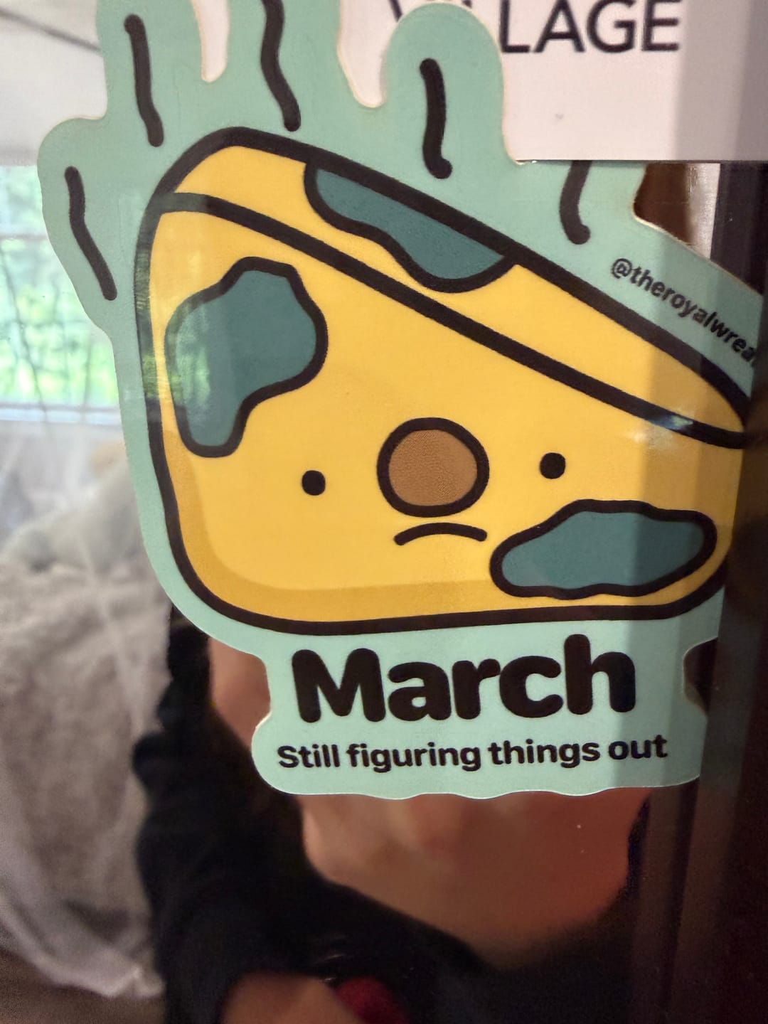 Customer photo review of Free Mystery Forgotten Month Sticker