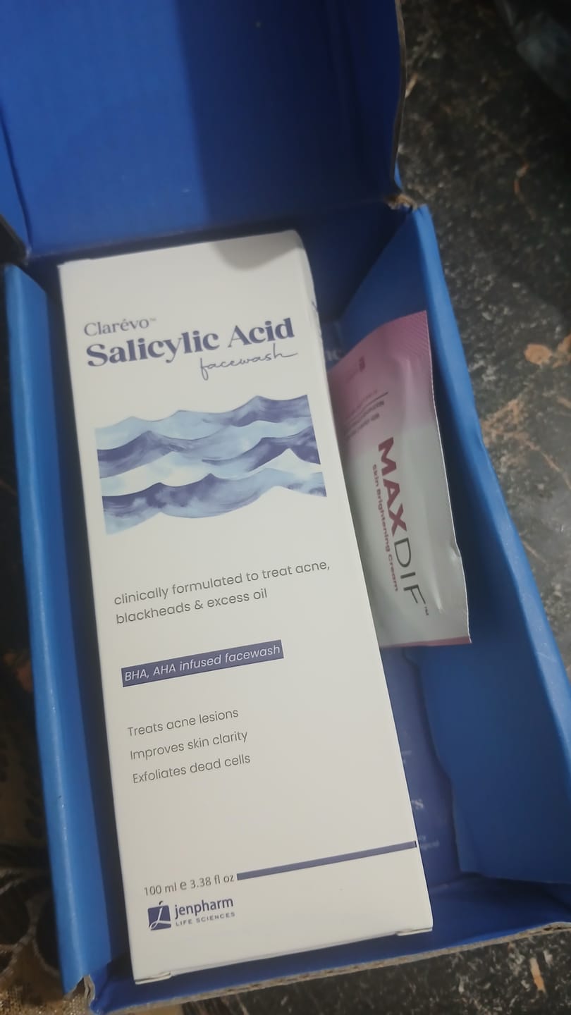 Customer photo review of Clarevo Salicylic Acid Facewash