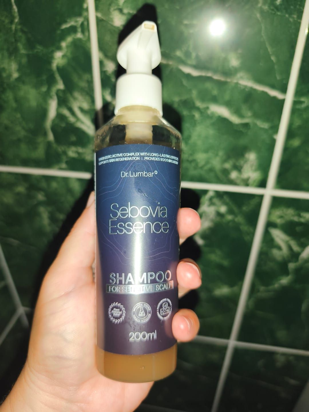 Customer photo review of Sebovia Essence Seborrhea Dermatitis Sampon érzékeny bőrre