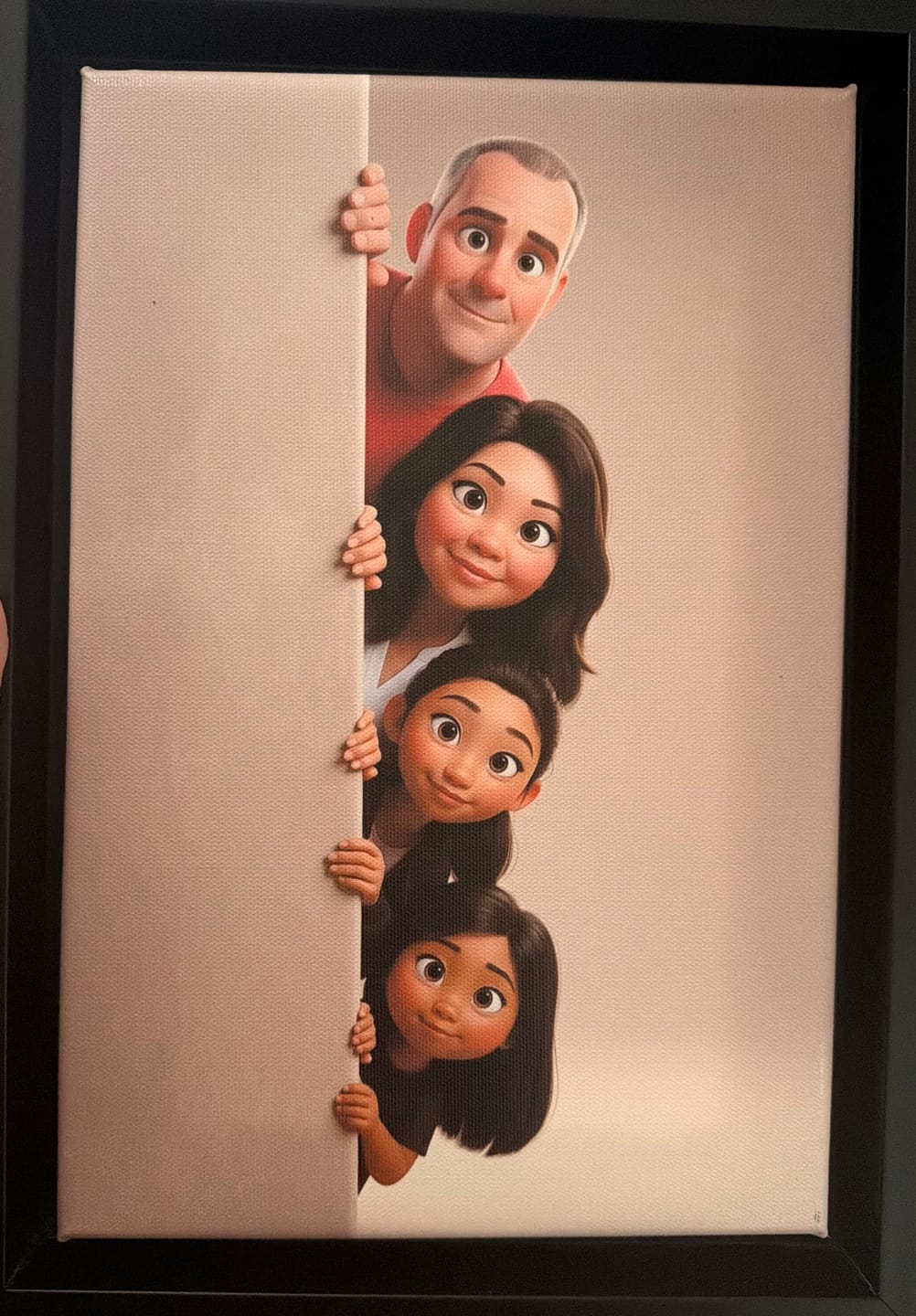 Customer photo review of Personalized Canvas - Animated Wall