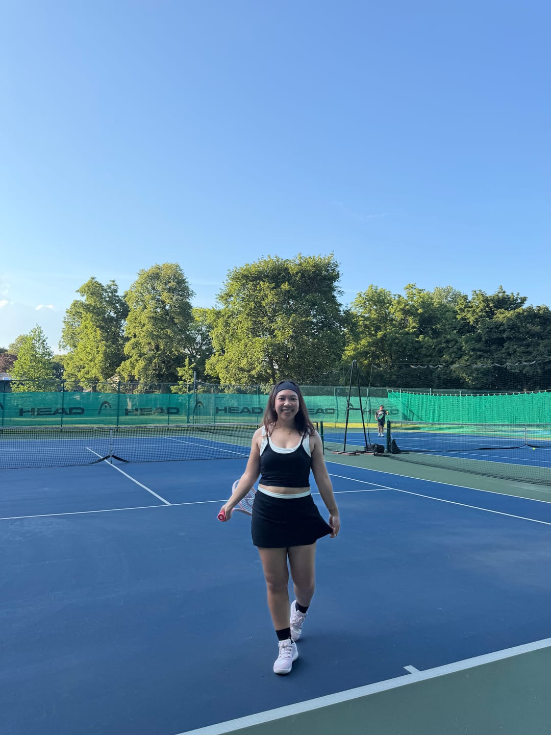 Customer photo review of The Canyon Crop Tank Skirt 2-Piece Set