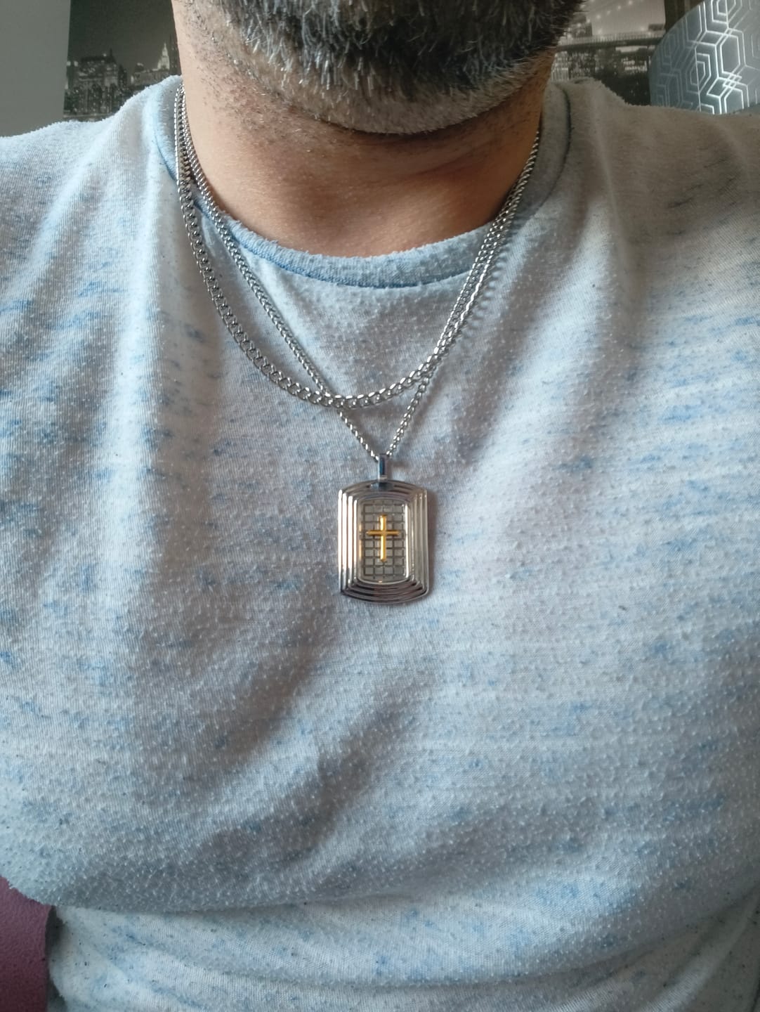 Customer photo review of CUBAN 4MM  (SILVER)