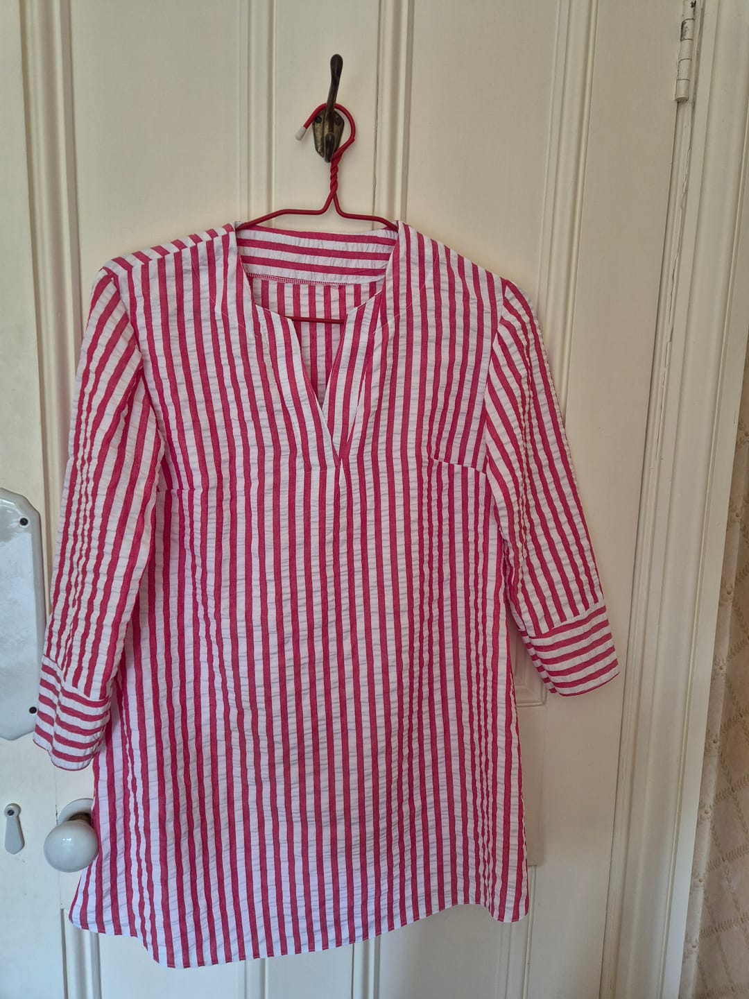 Customer photo review of Wide Stripes Seersucker Fabric