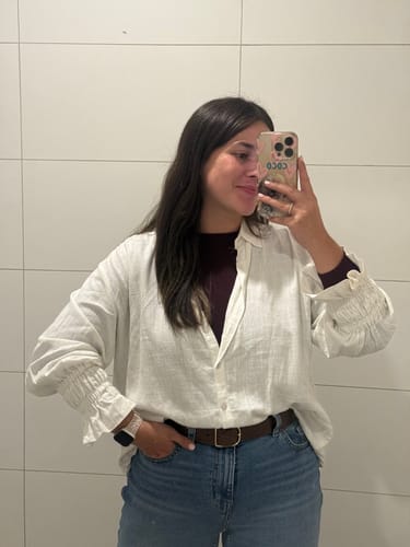 Reseña con foto de un cliente sobre Camisa Paradiso