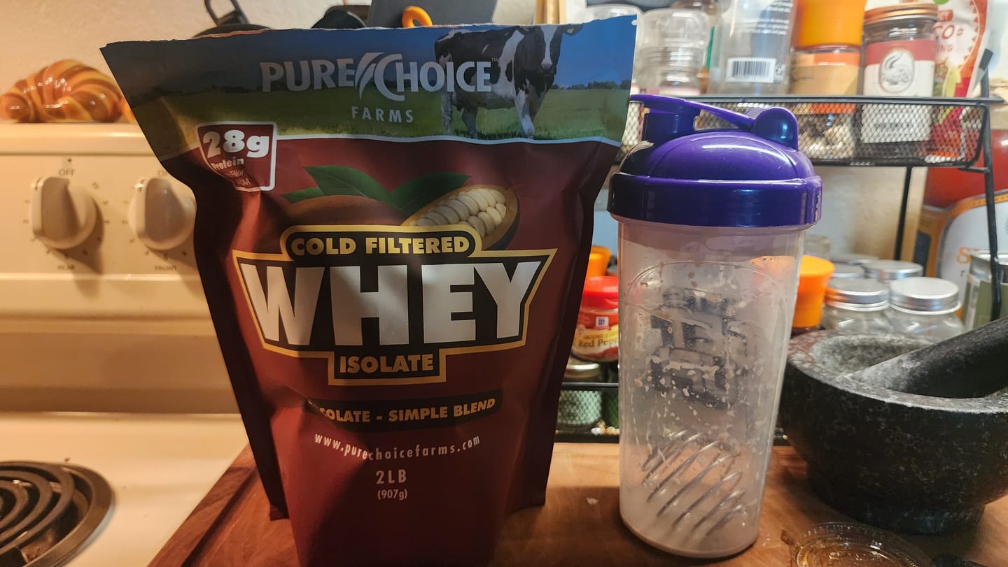 Customer photo review of Whey Protein Isolate Chocolate