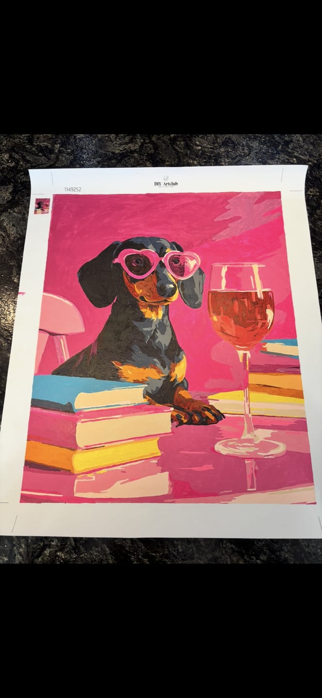 Customer photo review of Happy hour | Paint by Number