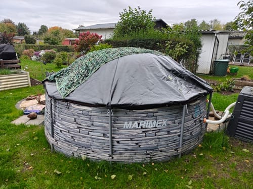 Customer photo review of Poolplanen rund PE Material - grün