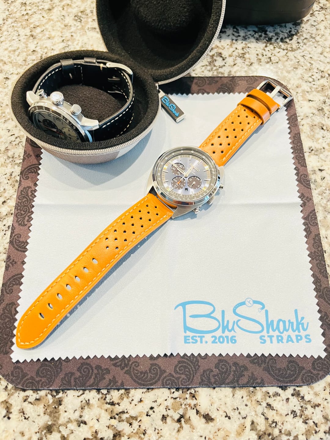 Customer photo review of Leather Sport Grip - Caution Tan
