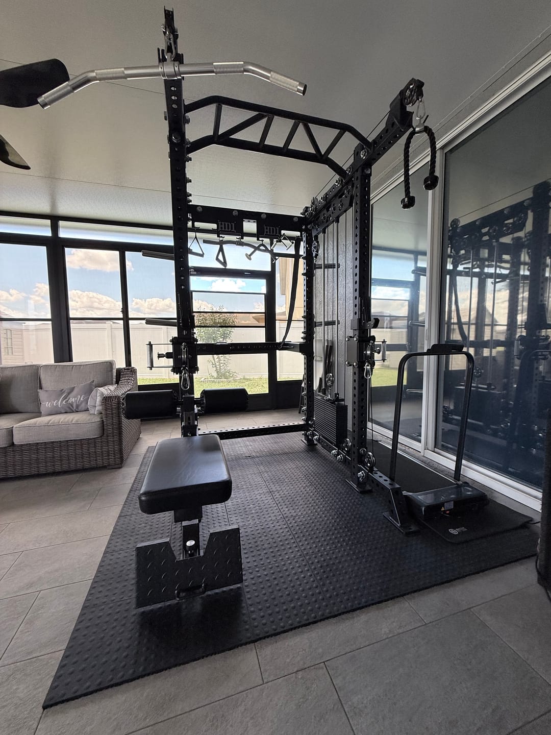 Customer photo review of HD1 Squat Rack Functional Trainer