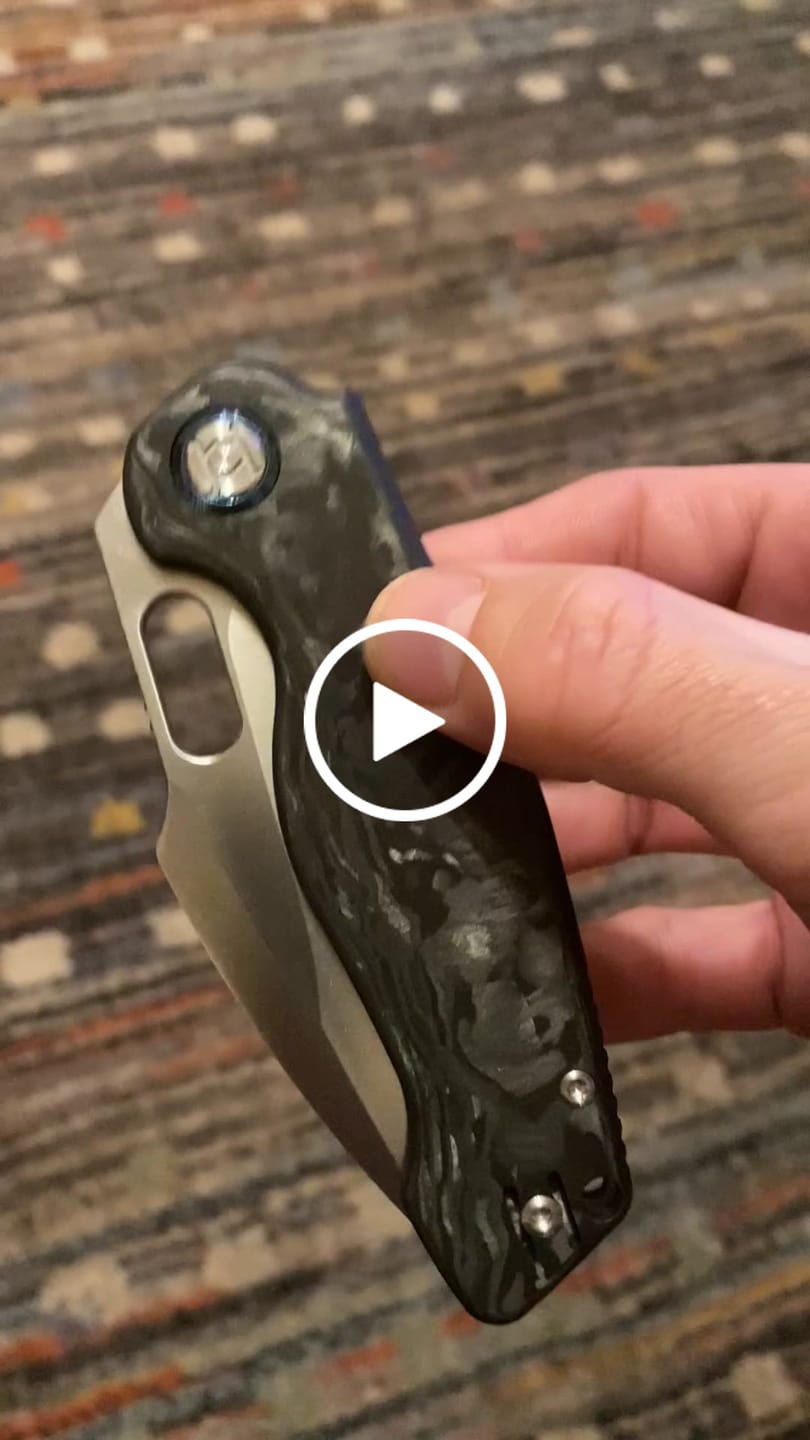 Customer video review of Kunwu Gringo Verta Lock Pocket Knife Elmax 3.62"