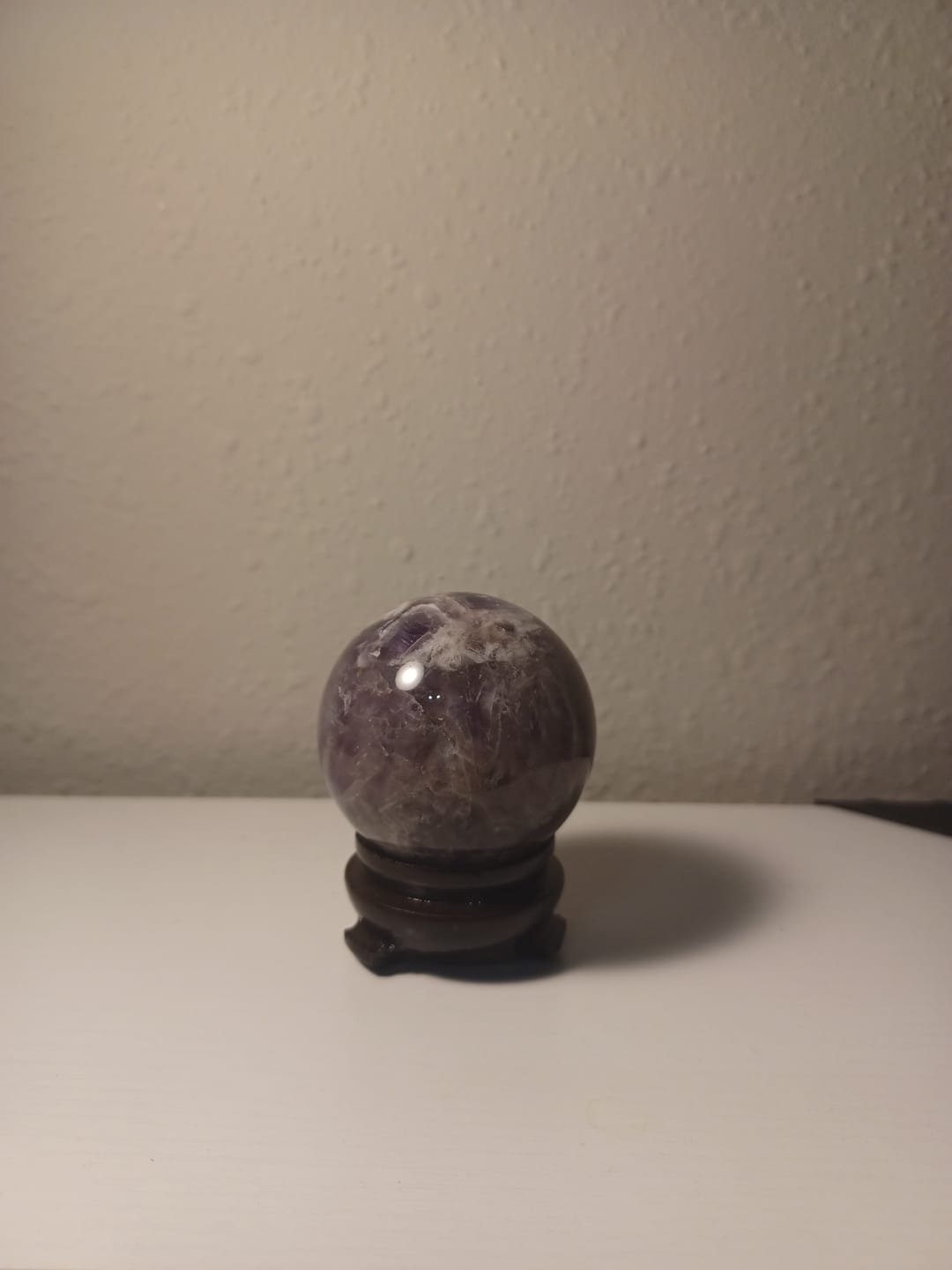 Customer photo review of Amethyst Sphere