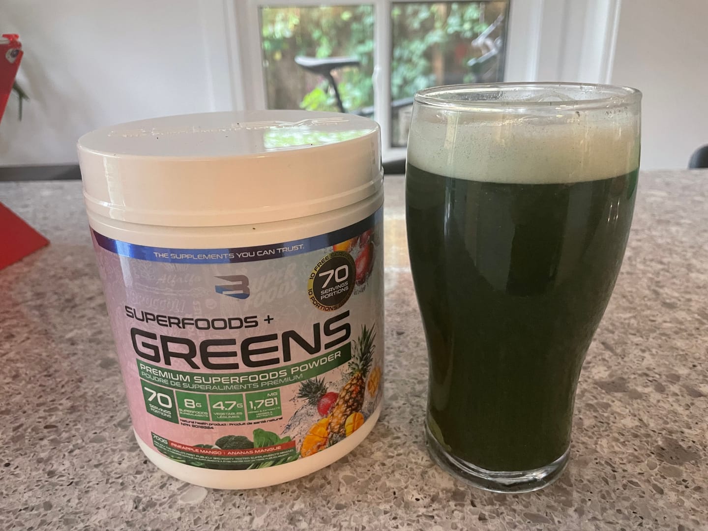 Customer photo review of Believe Supplements - Superfoods + Greens - 700g