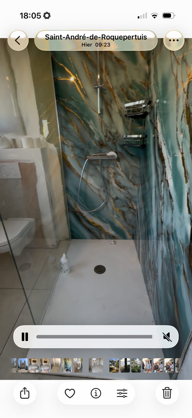 Customer photo review of Baguette Depart/Finition aluminium pour /PVC/SPC/Feuille de pierre