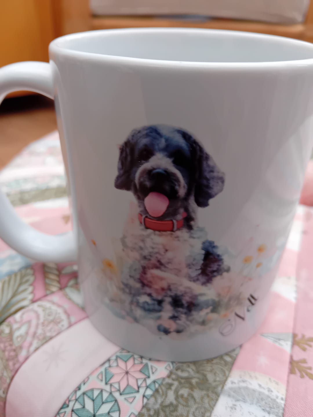 Customer photo review of Watercolour - Personalised Mug