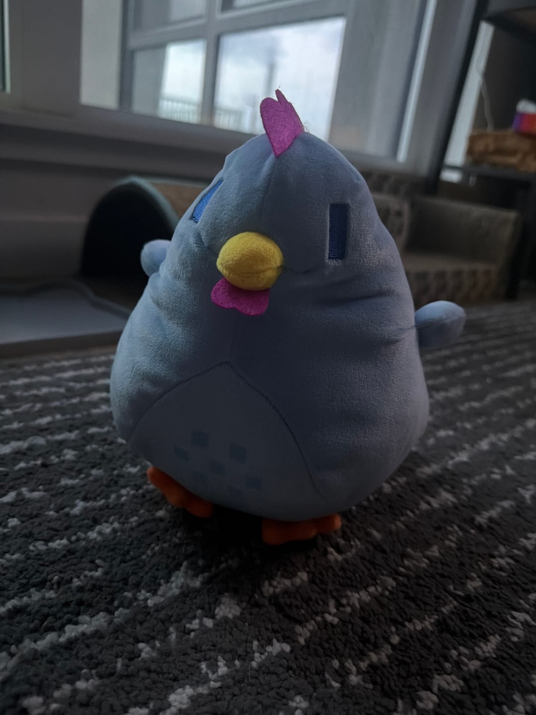 Customer photo review of Stardew Valley - Blue Chicken Pillow Plush