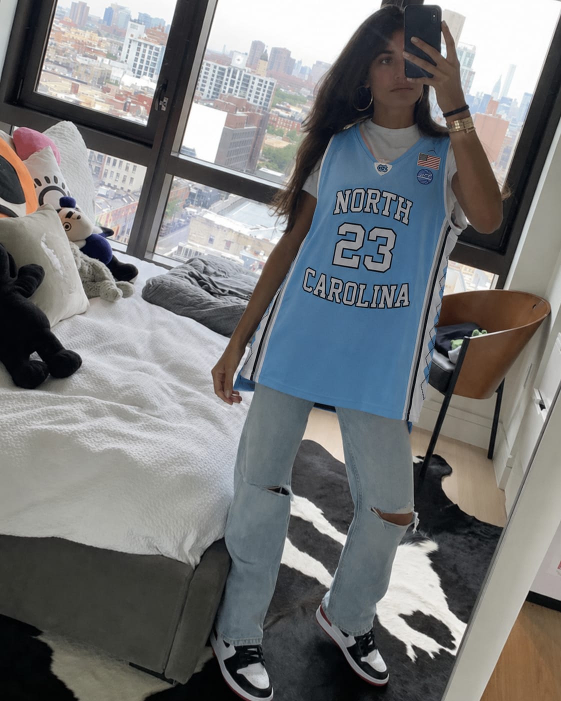 Customer photo review of Michael Jordan North Carolina Basketball Jersey College
