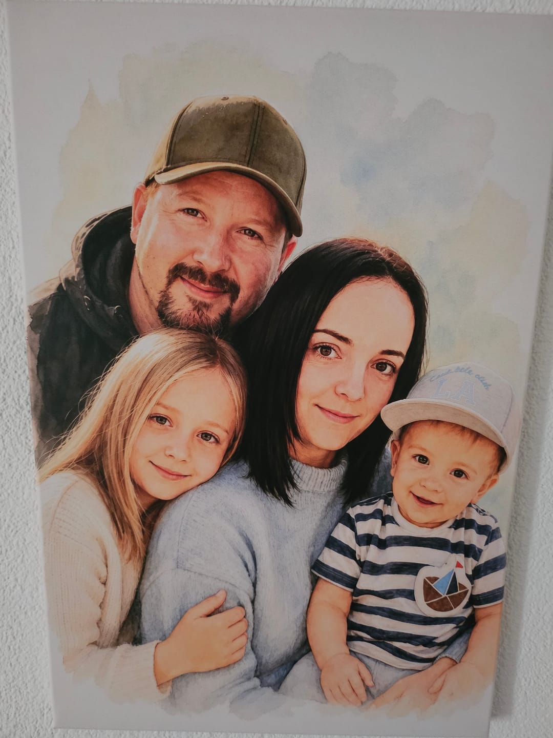 Customer photo review of Familien-Poster im Aquarell-Stil | personalisierbar