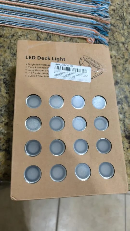 Customer photo review of 16-Pack LED Deck Light Kit 12V - IP67 Waterproof Underground Garden Landscape Lamp
