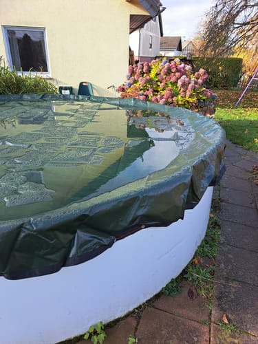 Customer photo review of Poolplanen rund PE Material - grün