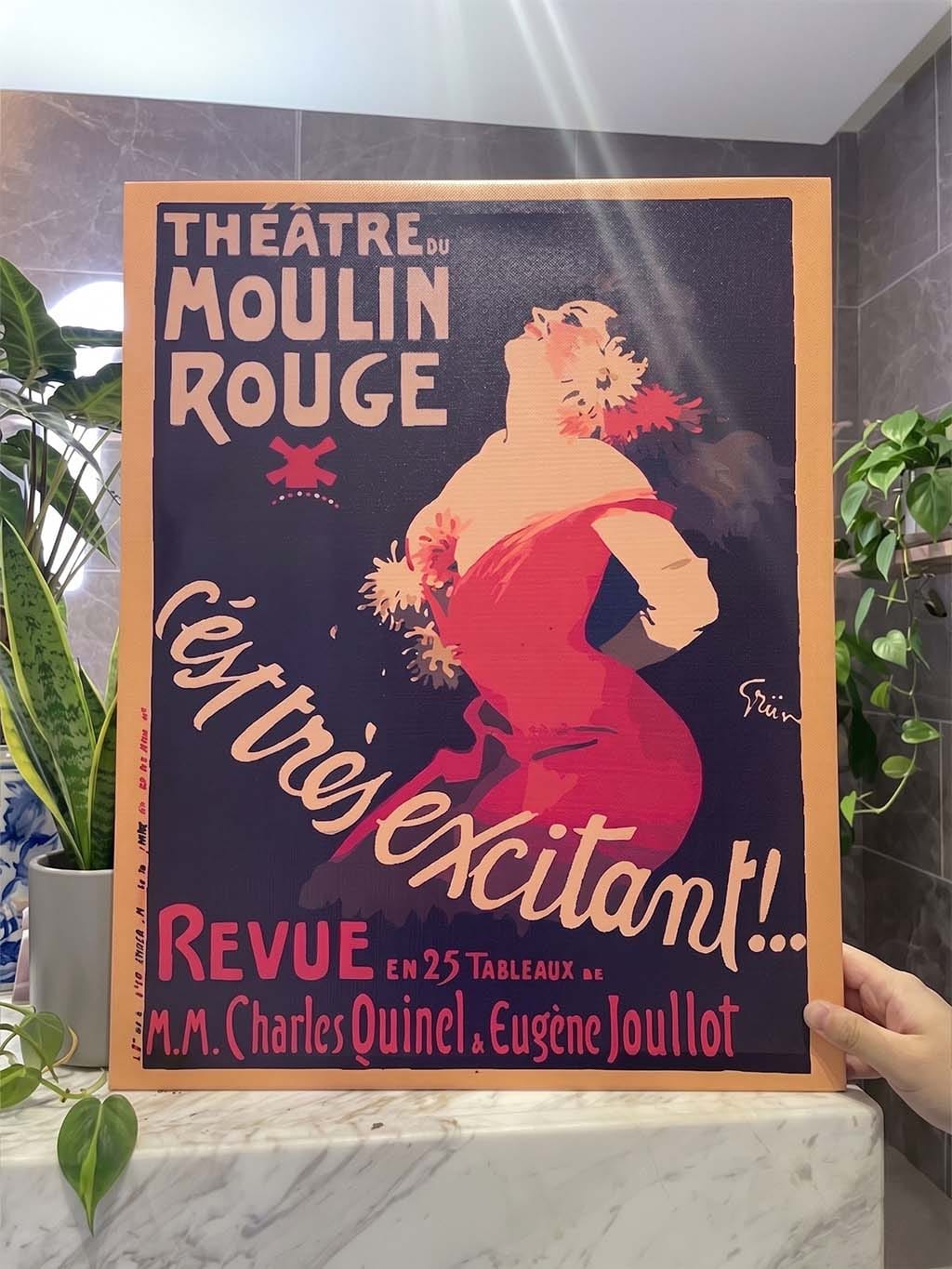 Customer photo review of Affiche Moulin Rouge - C’est très excitant
