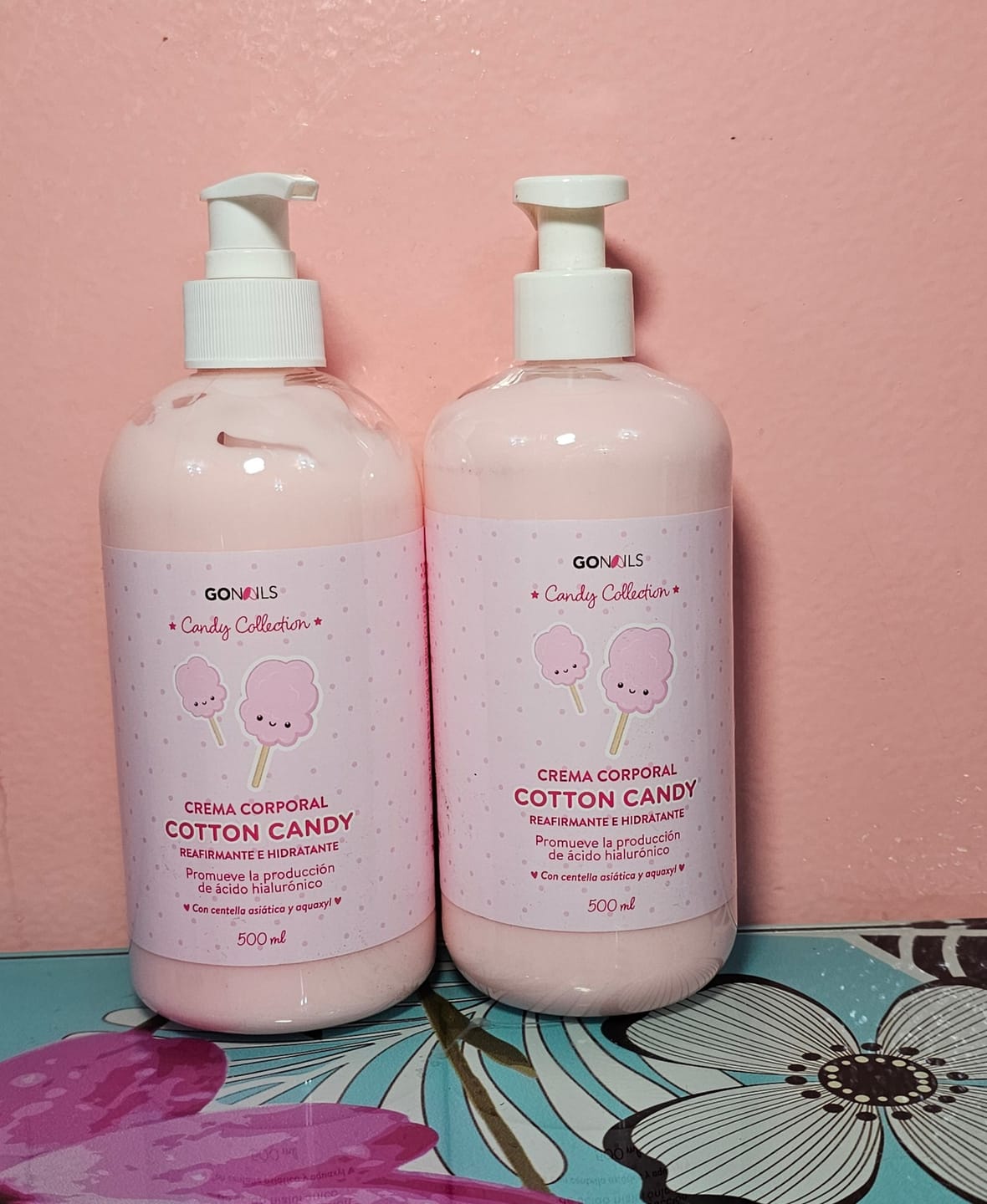 Customer photo review of Crema de Cuerpo Reafirmante e Hidratante Cotton Candy 500 ml