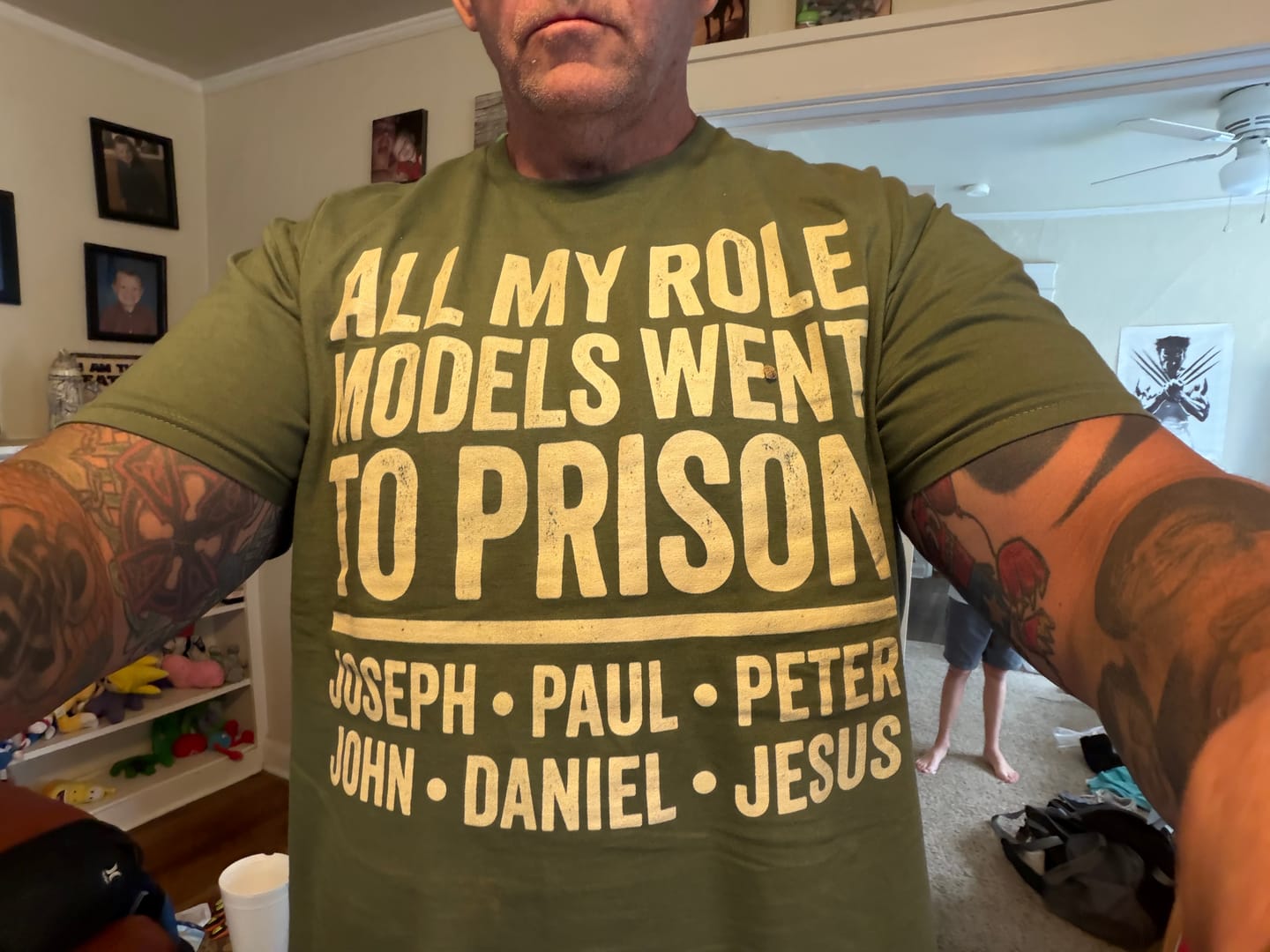 Customer photo review of Role Model Rebels T-Shirt
