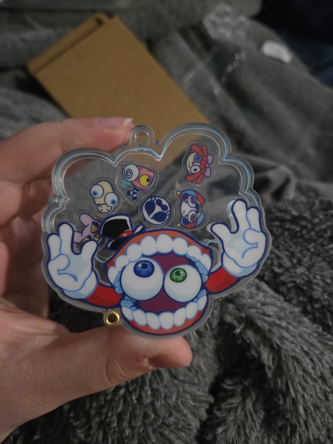 Customer photo review of Caine Shaker Keychain