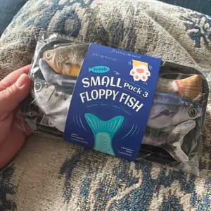 Customer photo review of Electric Realistic Flopping Fish Cat Toys - 3 Pack