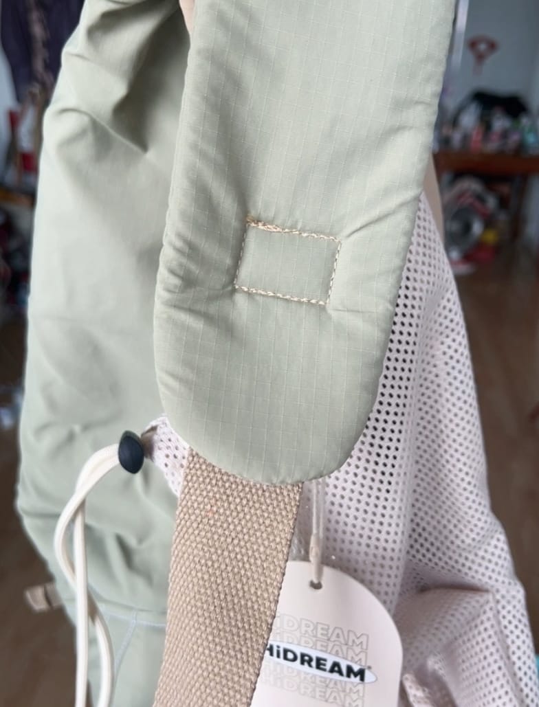 Customer photo review of Ergonomic Portable Hands-Free Pet Sling Carrier