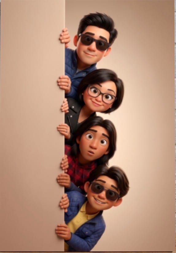 Customer photo review of Personalized Canvas - Animated Wall