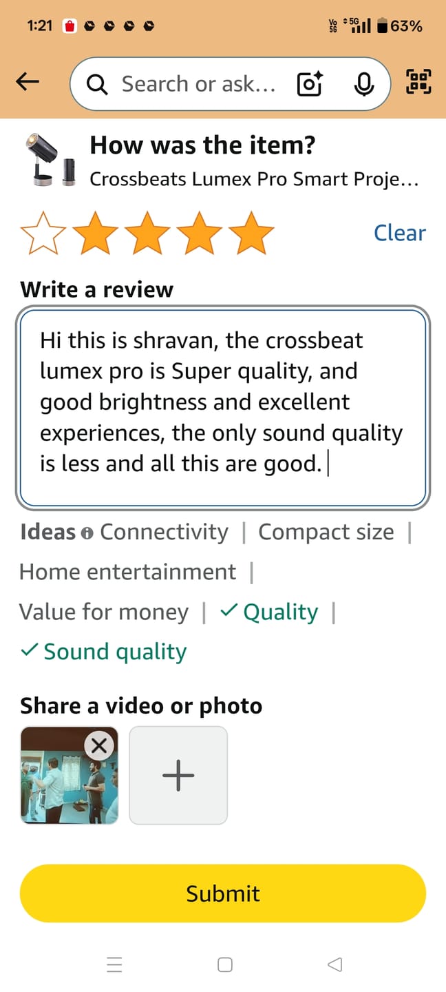 Customer photo review of Lumex Pro