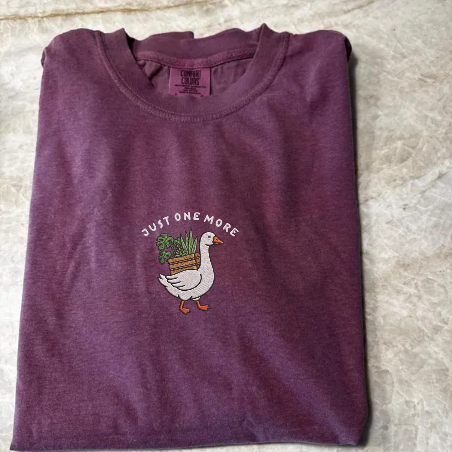 Customer photo review of Houseplant Embroidered T-Shirt