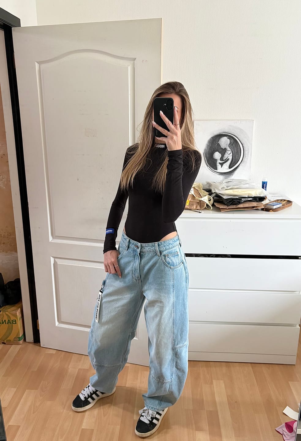 Recenzja zdjęcia klienta dotyczącego produktu BLUE LABEL SHEER BODYSUIT BLACK