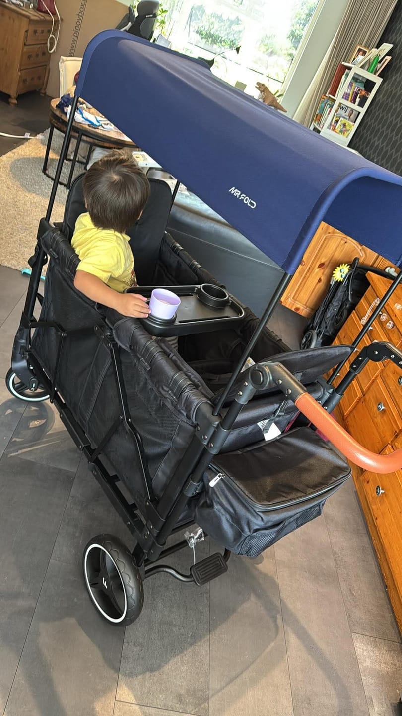 Customer photo review of P-Series Luxe 2-zits Kinderkar