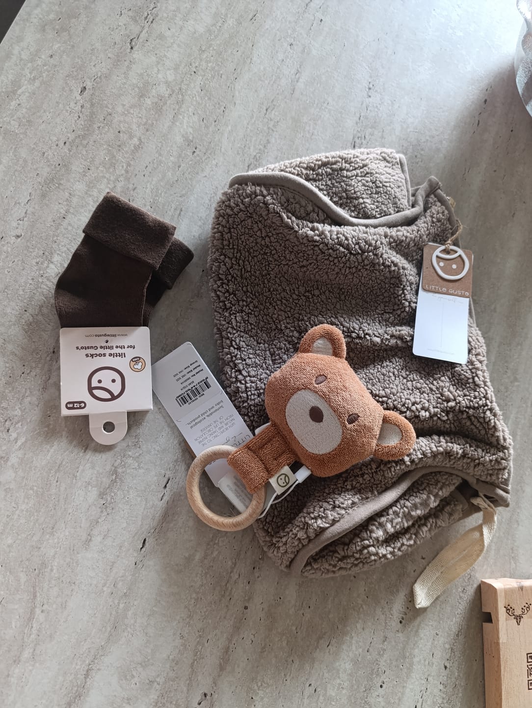 Customer photo review of Ahşap Saplı Diş Kaşıyıcı ve Kahve Çıngırak Ayıcık