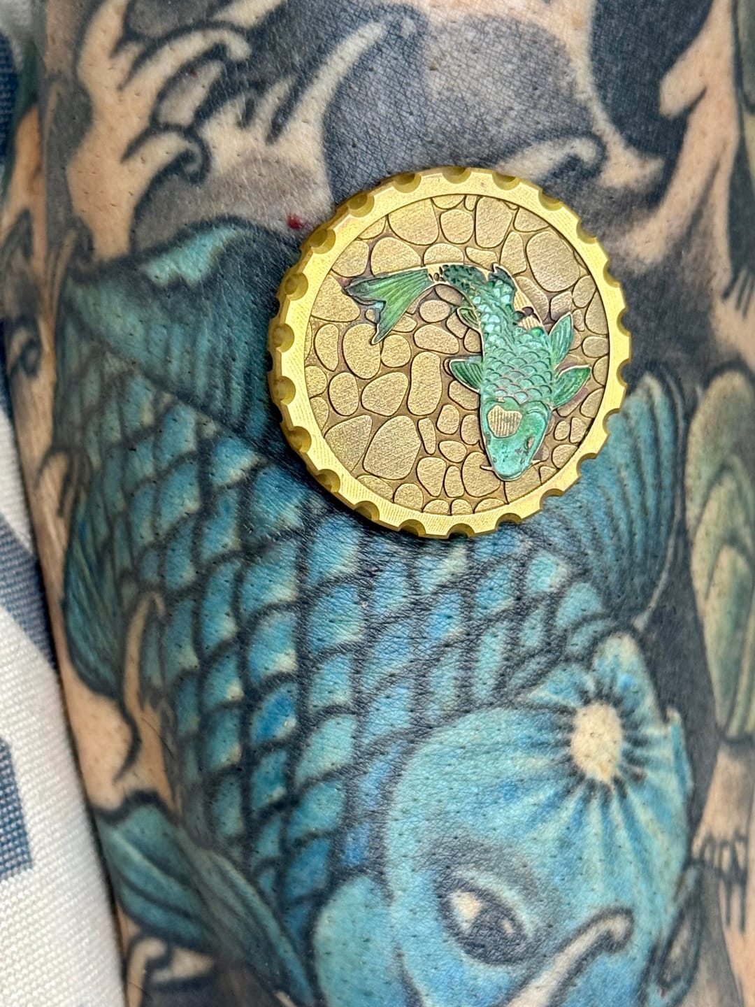 Customer photo review of Koi 2.0 Brass Ball Marker