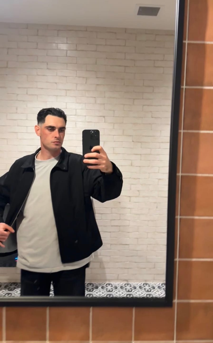 Customer photo review of Herringbone Dinner Jacket - Black