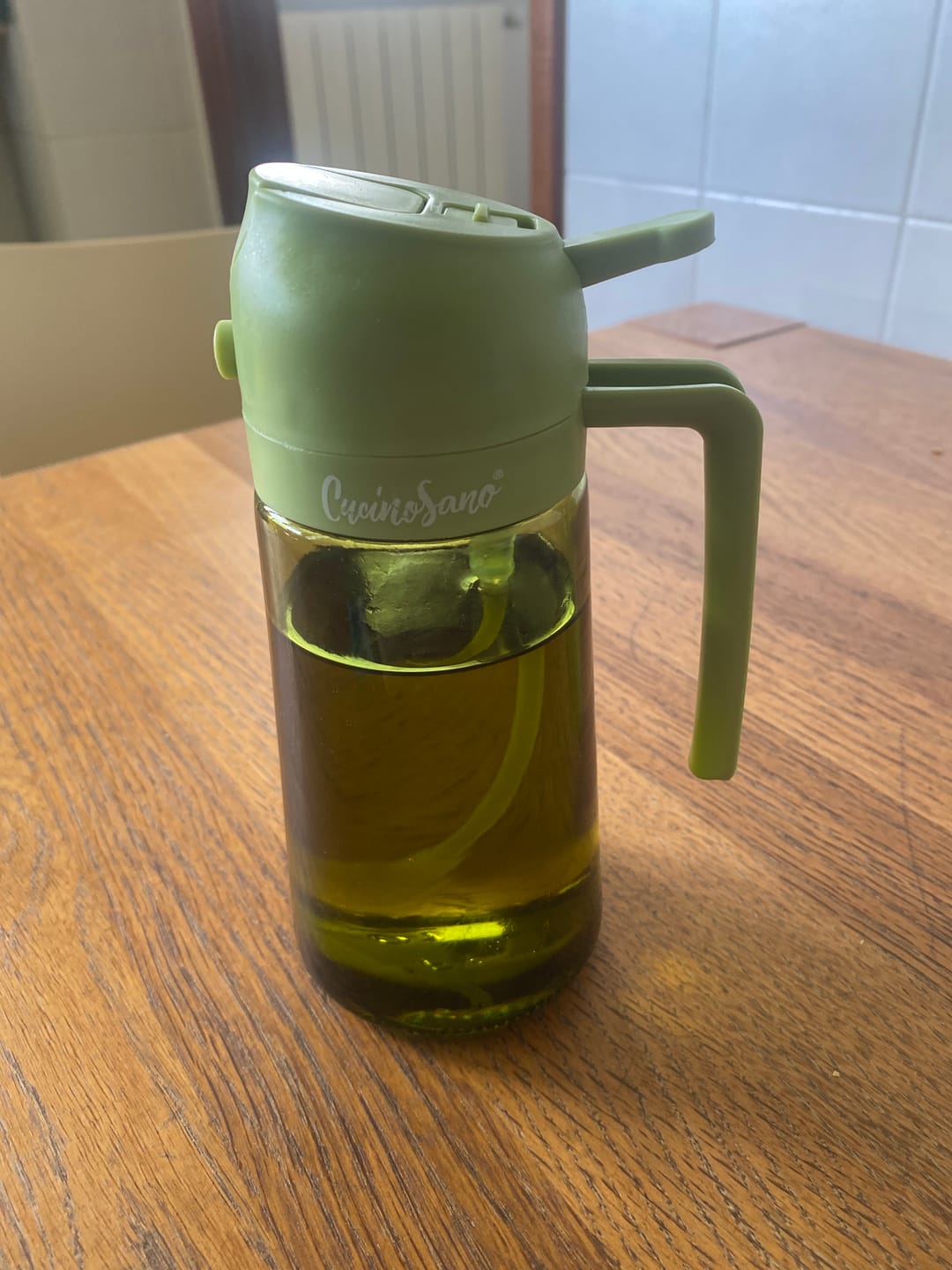 Customer photo review of Spruzzino Olio BIG - Doppia erogazione con vetro oscurato protezione qualità