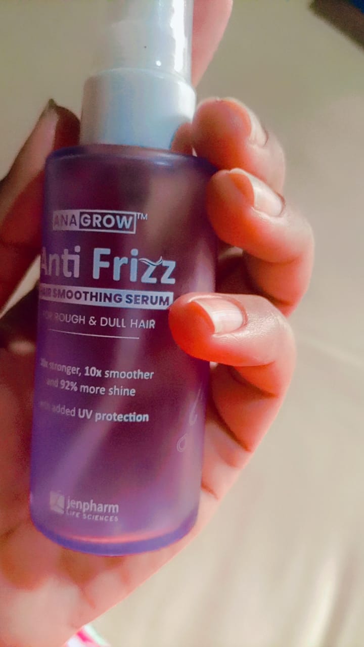 Customer photo review of Anagrow Anti Frizz Hair Serum