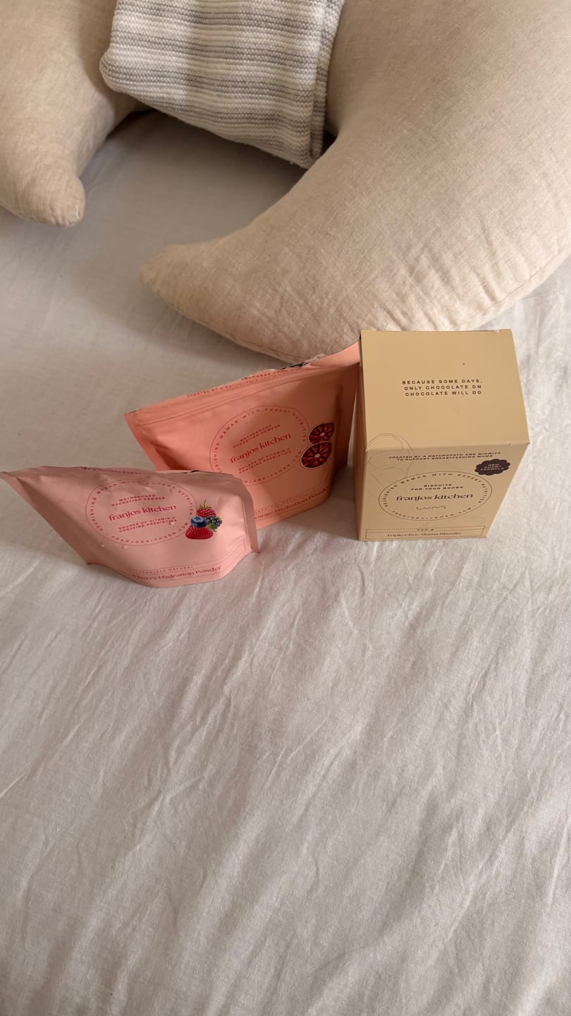Customer photo review of Motherhood Hydration Powder - Blood Orange