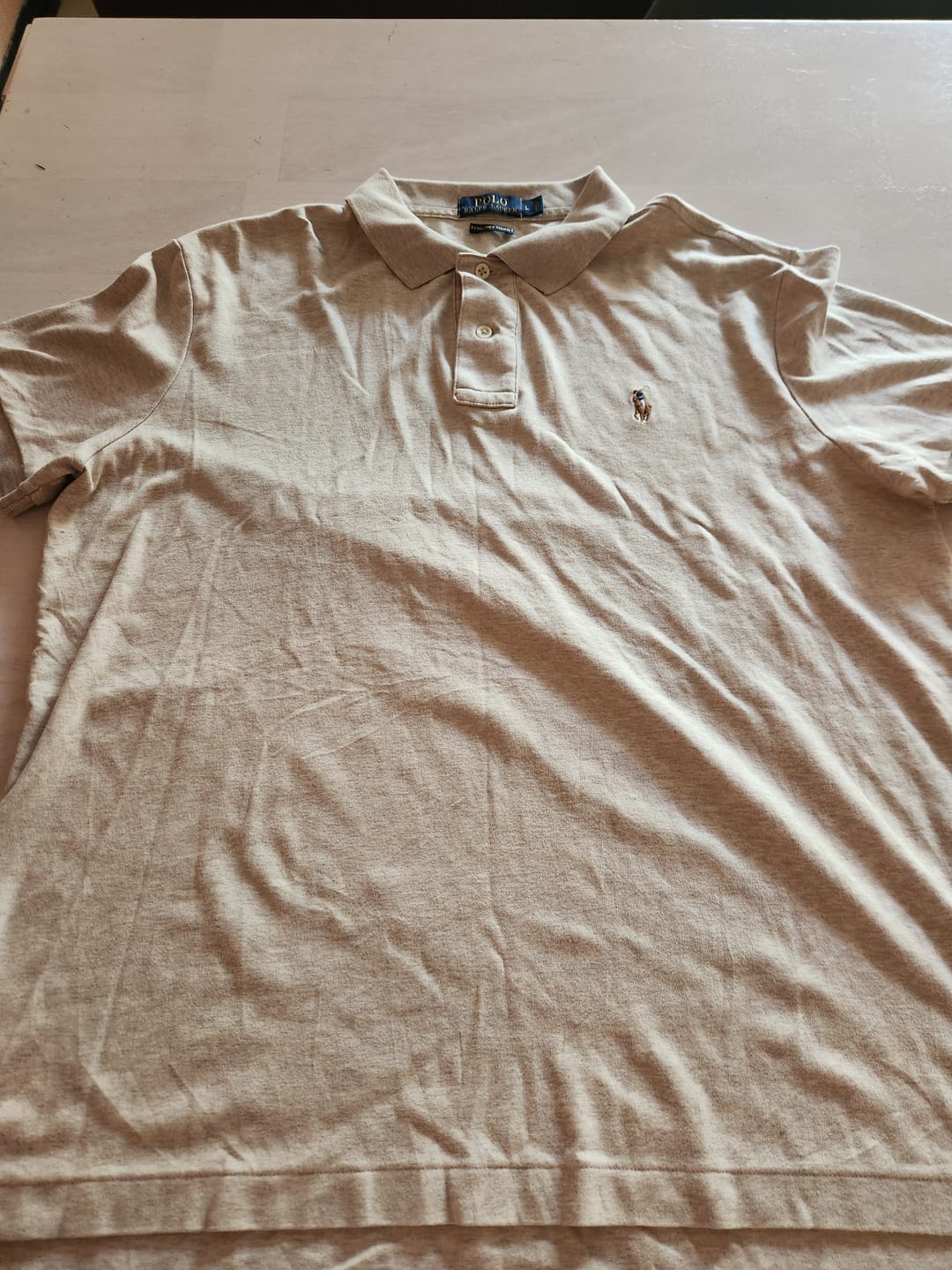 Customer photo review of Playera Polo Ralph Lauren Grande L Cafe Claro Pony Colores
